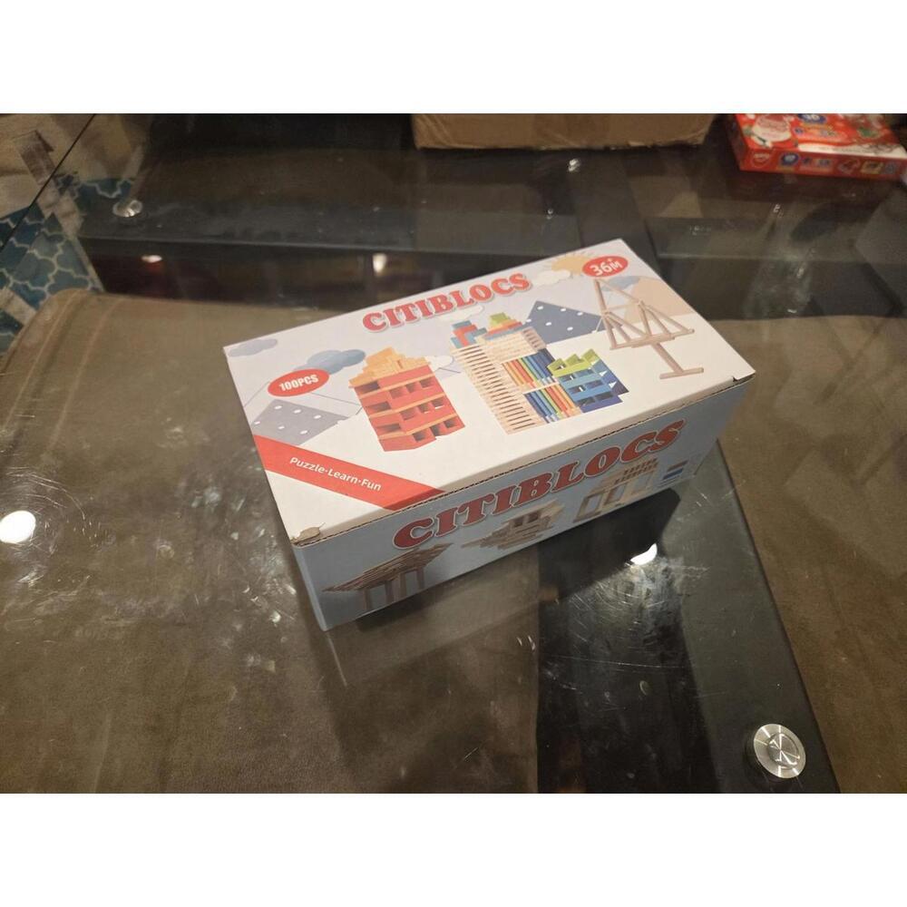 2x order (reserved)  - Citiblocs Wooden Building Blocks Set - 100 Pieces